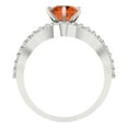 thumbnail image 4 of Clara Pucci 14K White Gold 1.57 Simulated Ruby Engraveable Engagement Ring + Wedding Band Set, 4 of 7