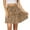 Brown, variant on Women's Skirts Cute High Waist Ruffle Skirt Print Swing Beach Mini Skirt Womens Summer Clothes Black L