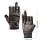 thumbnail image 3 of Guantes de Pesca con Diseño de Camuflaje, Transpirables, Resistentes Al Desgaste, Antideslizantes, de Medio Dedo, con Protección Solar para El Verano. Poliéster Rojo, 19,8 X 10 Cm (7,8 X 3,93 Pulgada, 3 of 6
