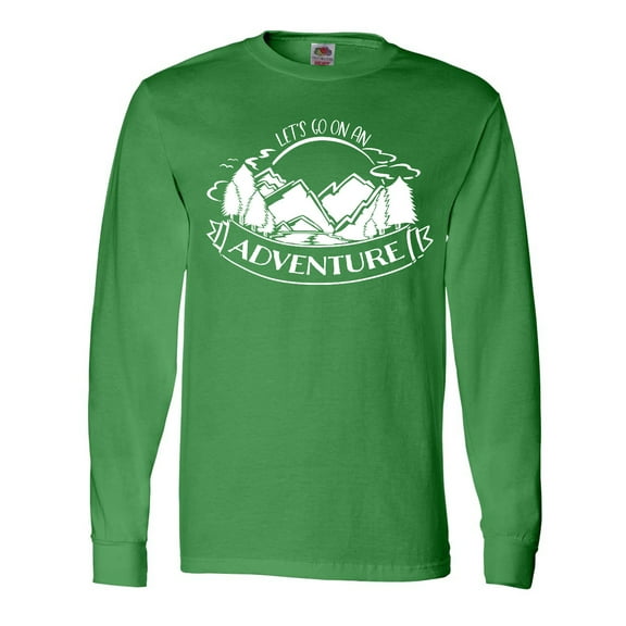 Inktastic Let's go on an Adventure Mountains Long Sleeve T-Shirt
