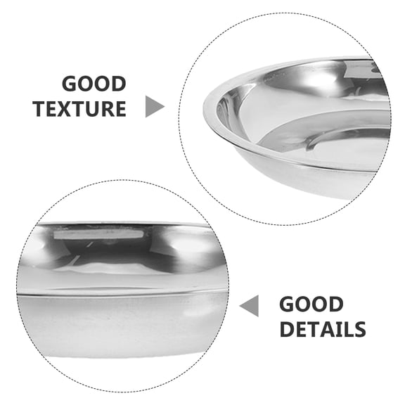 LOLIPPYY 10pcs Stainless Steel Cat Bowls: Shallow Pet Dish Food Replacement Whisker Relief Cat Water Dish For Small Dogs Daily Pet Meals