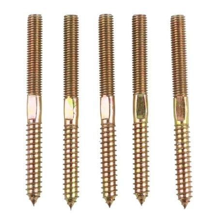

Dowel Screw Woodworking Furniture Connector Double Ended Screw (10*120 5pcs)