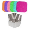 thumbnail image 2 of Juego de 6 recipientes para aderezo de ensalada, plato para mojar, taza para condimentos, cacerola para salsas. 180 ml, 2 of 9