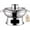 Silver, variant on Chinese Charcoal Hot Pot Stainless Steel Shabu Shabu Cooker (Gold, 10.23in) | Traditional Chimney Pot with Lid and Side Handles | Portable Soup Pot