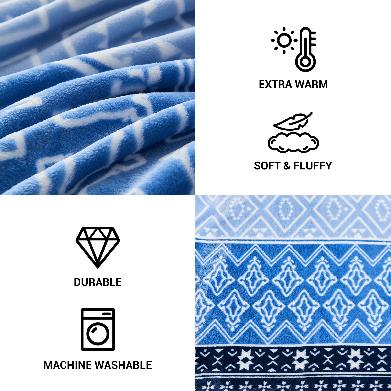 Gogreen Cozy Blanket Printed Blanket Twin Blanket - 300 GSM Fleece Blanket Twin Size Blanket for Home Decoration, Ultra Soft Blanket Microfiber Twin Blanket (Twin - 60" x 80")