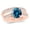 White Gold, variant on 1 to 3 Carat Blue Diamond Classic Channel Set Wedding Set Bridal Band & Diamond Engagement Ring w/a 1 Ctw Blue Diamond Heirloom Quality Center White Gold 1 Carat Size: 9