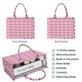 thumbnail image 2 of Large Capacity Tote Bag,Pink Dachshund Chips Handbag Fashion Luxury Tote Bag,15.7"x13"x 5.1" Inches,Laptop Compatible, 2 of 6