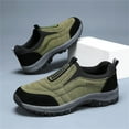 thumbnail image 4 of XIMIN Walking Shoes for Men Slip-On Loafer Trekking Shoes Work Sneakers Waterproof Sneakers Hiking Sneakers Work Shoes Slip-On Outdoor Sneakers (9.5, Green), 4 of 4