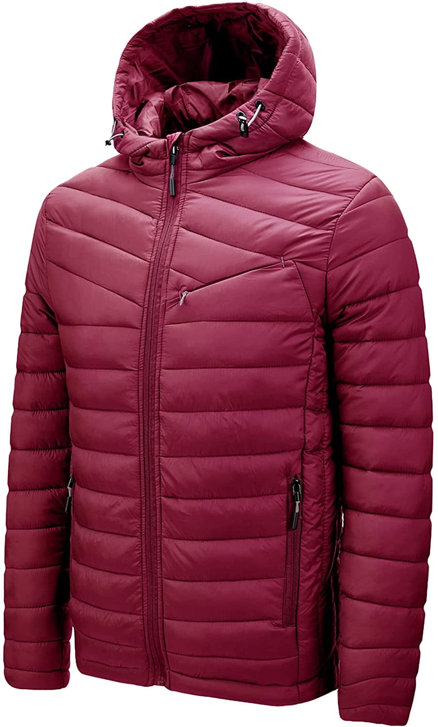 Men's Lightweight Packable DownAlternative Jacket Puffer Quilted Coat
