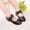 Black, variant on Girls Flower Loafers Hook Loop Princess Shoes Soft Sole Dance Single Shoes Breathable Comfortable for Daily Party Dance Casual Wear Black 34