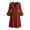 Red, variant on HBBIKVI Bell Sleeve Peasant Dress for Women Boho Off-Shoulder Long Sleeve A-Line Mini Dress with Decorative Button and Side Pockets for Vacation Style