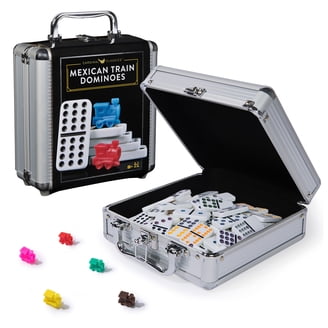 Pro Size Double 12 Numeral Mexican Train & Chicken Domino Game Set