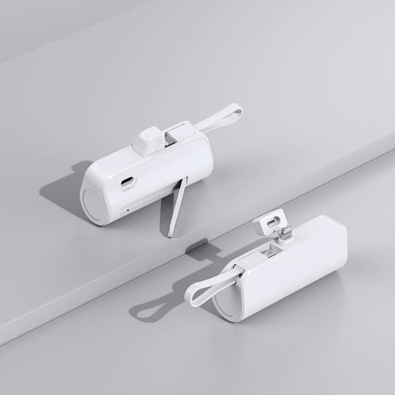 Portable charger, a mini power bank with 10W output and 5000mAh capacity, is a fast-charging battery pack suitable for all mobile phone types and compatible with all iPhone series