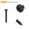 thumbnail image 4 of 5mm x 40mm Phillips Pan Head Self-tapping Screw, 50pcs - 304 Stainless Steel Round Head Wood Screw (Black), 4 of 6