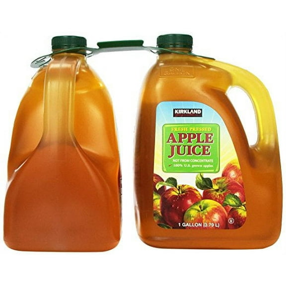 Kirkland Signature Apple Juice, 128 Fluid Ounce (Pack of 2)