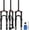 Black-20 inch, variant on 20/24 inch Bike Suspension Air Fork-120/140mm Travel, 100mm Hub Spacing, 1-1/8" Straight Tube Manual Lockout QR 9mm MTB Front Forks, Max 2.5" Tires