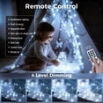 thumbnail image 5 of Fairy Lights Plug in with Remote, 33FT 100 LED Outdoor Waterproof String Lights with Timer and 8 Modes, for Indoor Bedroom Patio Garden Wedding Decor, Cool White, 5 of 8