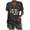 Grey, variant on HXWCHs Women Solid Essential T Shirt Women's Fashion V-Neck Casual Printed Short Sleeve Pullover Tee for Everyday Comfort and Style S Black