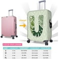 thumbnail image 2 of Leaf Initial Name U Green Luggage Cover Elastic Washable Stretch Suitcase Protector Anti-Scratch Travel Suitcase Cover for Kid and Adult L (Fit 25-28 inch suitcase), 2 of 6