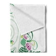 thumbnail image 2 of Celtic Soft Flannel Fleece Throw Blanket, 3 Legged Macro Single Celtic Form with Curved Lines Extending from Centre Print, Cozy Plush for Indoor and Outdoor Use, 50" x 70", Green Pink, by Ambesonne, 2 of 5