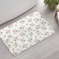 thumbnail image 2 of Pioneer Flower Floral Print Pattern Bathroom Rugs Mat, Non Slip Microfiber Bathroom Rug with Rubber Backing, Soft Mats for Bathroom Floor Tub Shower, 17"x27", 2 of 5