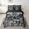 thumbnail image 2 of Feelyou Moth Butterfly Bedding Comforter Set 7pcs, Tribal Hippie Rose Queen Bedding Sets, Mandala Stars Galaxy Reversible Queen Sheet Sets, Luxury Bedroom Decor, 2 of 7