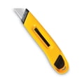 thumbnail image 2 of 3Pc COSCO Plastic Utility Knife with Retractable Blade and Snap Closure 6" Plastic Handle, Yellow, 2 of 3