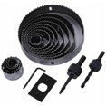 thumbnail image 3 of Professional Hole Saw Set, Heat Treated Tungsten Carbide Teeth for Fast Cutting and Rustproof Durability, Easy Replacement Backing Plate Included, 3 of 5