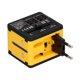 thumbnail image 4 of Adaptador de corriente de viaje para todo el mundo, convertidor de corriente internacional, enchufe, Reino Unido, UE, EE. UU., JP, AU, CN 100‑240V, amarillo, 4 of 5