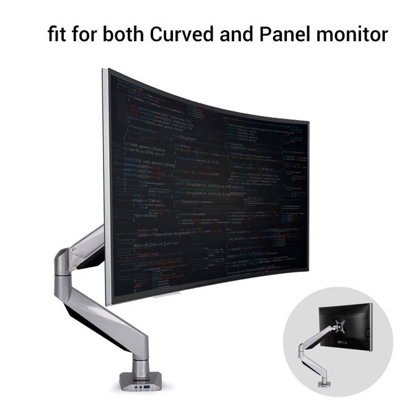 Loctek D7R Monitor Mount fits for both Curved and Panel 10 34 inch