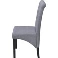 thumbnail image 3 of vidaXL Dining Chairs 2 pcs Gray Fabric, 3 of 5
