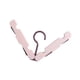 thumbnail image 3 of Clothes Hanger Rack Anti Slip Multifunctional Foldable Travel Hanger with Clips for Home Dorm Pink, 3 of 5