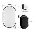 thumbnail image 4 of 20x34 Inch Oval, Matte Black, Metal Framed | Recessed or Surface Mount for Bathroom Storage | Durable, Easy - assemble with Adjustable Shelves, 4 of 7