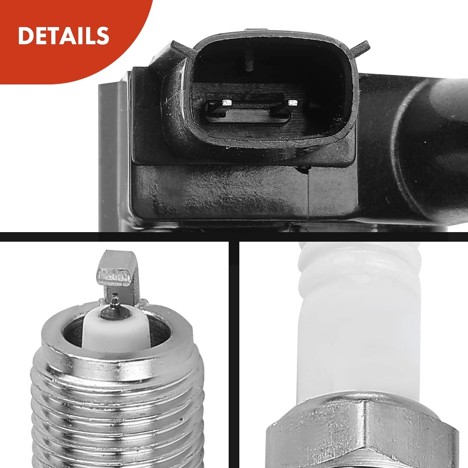 A-Premium Set of 8 Ignition Coil Pack and Iridium Spark Plugs Compatible with Ford F-150 2010-2014, F-250 2011-2017, F-350 2011-2017, E-350 Super Duty 2017, 6.2L, Replace# CYFS12FP, 1403264117