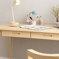 thumbnail image 6 of KULAGAGA Writing Desk with Drawers, Modern PC Laptop Computer Table for Home Office,47.2"x21.7", Oak, 6 of 7