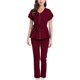 thumbnail image 1 of Dinheiro Pet Beauty traje elástico de enfermera con vendaje en la cintura, traje quirúrgico retráctil, traje dividido para mujer, manga corta de hospital, xs,, 1 of 6