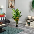 thumbnail image 4 of Nearly Natural 4.5' Plastic and Polyester Bird of Paradise Artificial Plant, Green, 4 of 4