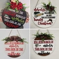 thumbnail image 2 of Listado de decoración con tema navideño Placa de bienvenida para puerta interesante de Navidad Placa de puerta con decoración navideña Tarjeta navideña, 2 of 5