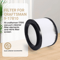thumbnail image 4 of Replacement Filter for 9-17810 Wet Dry Vacuum Cleaner Fit 3 & 4 Gallon, 4 of 9