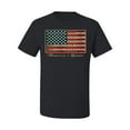 thumbnail image 2 of Wild Bobby, American Game Flag Baseball Bat, Sports, Men's Graphic Tees, Black, Small, 2 of 3