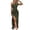 Army Green, variant on Laqbezok Women's Sexy One Shoulder Satin Maxi Dress, Sleeveless Backless Ruched Bodycon Gown, Elegant High Split Party Outfit for Cocktail Wedding Guest