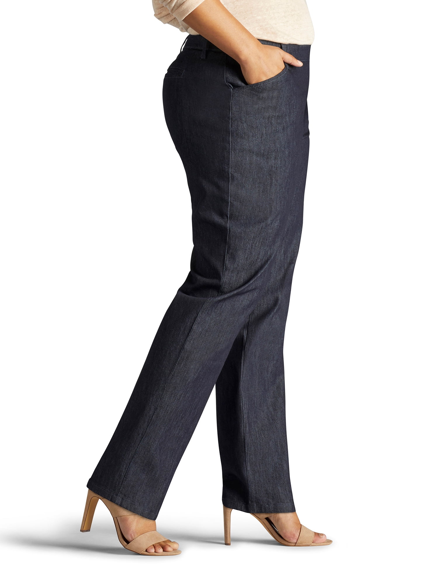 Lee Women's Plus Relaxed Fit Straight Leg Pants