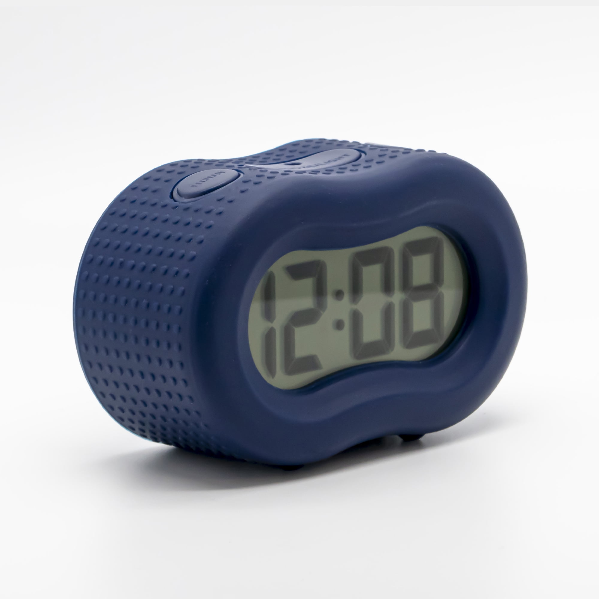 Timelink Rubber Smartlight Fashion Digital LCD Alarm Clock - Blue