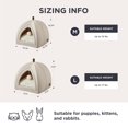 thumbnail image 5 of Carpa interior plegable para gatos Bedsure, 44 cm, 2 en 1, color beige, 5 of 5