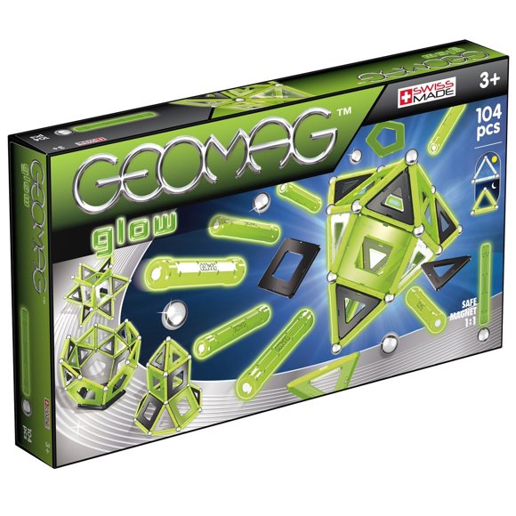 Bloques Magneticos Geomag Glow 337 104 Piezas