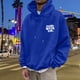 thumbnail image 3 of MHFRRA Sudadera con Capucha Estampada para Uso Diario Sudadera Informal para Mayor Comodidad y Estilo En Actividades Deportivas y de Ocio Azul, 3 of 5