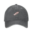 thumbnail image 1 of ZICANCN Pink Candy Adjustable Baseball Cap Women , Hats for Men Adult Washed Cotton Denim Baseball Caps Fashion Deep Heather, 1 of 6