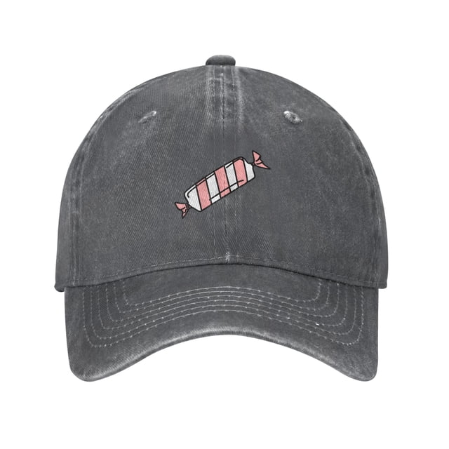 ZICANCN Pink Candy Adjustable Baseball Cap Women , Hats for Men Adult Washed Cotton Denim Baseball Caps Fashion Deep Heather