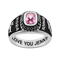Order Now for 2025 Graduation, Freestyle Women's Celebrium Classic Checkerboard Birthstone Class Ring, Personalized, High School or College
