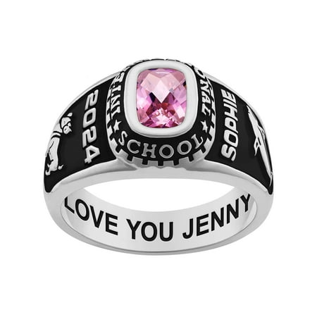 Order Now for 2025 Graduation, Freestyle Women's Celebrium Classic Checkerboard Birthstone Class Ring, Personalized, High School or College